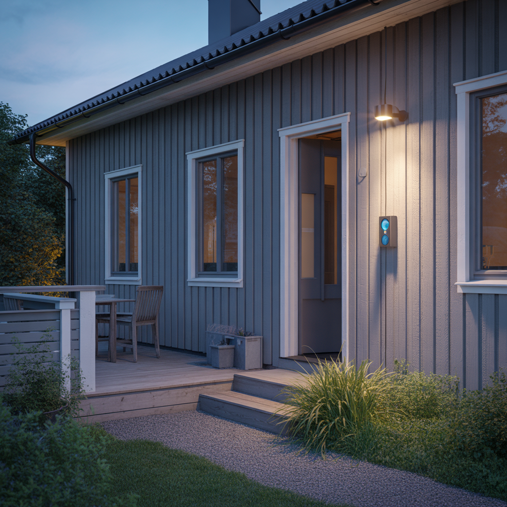 4.Installation och val av timers till utebelysning